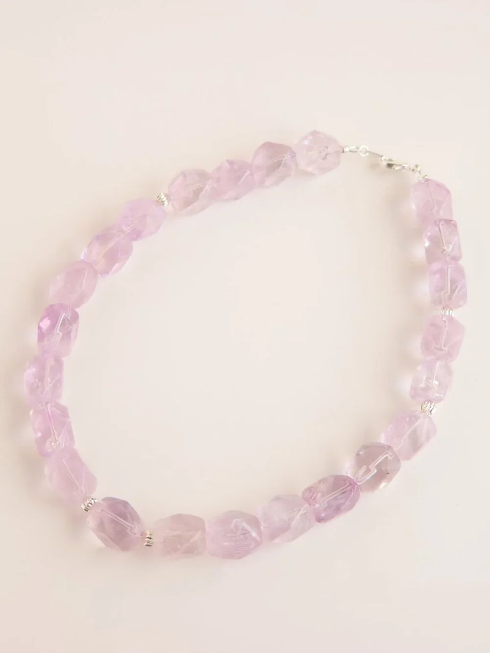 Genuine Amethyst Choker Necklace